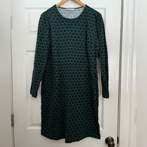 Boden jersey dress , dark green sz 16